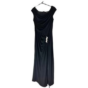 Tadashi Shoji Dress Black Sleeveless Mother of the Bride Formal Evening‎ Medium